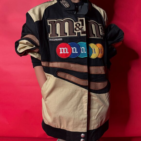 Y2K M&M’s Racing Jacket (Kids XL Fit) – Early 2000s Collectible - Picture 4 of 11